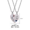 Adornos colgantes con forma de corazón de "Buenos Amigos" de Amazon, collar con colgante de diamantes de imitación para el Día de la Madre.