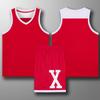 Lote directo de fábrica 2023 nuevo traje de uniforme de baloncesto con cuello en V estampado para entrenamiento de club para adultos y niños, jersey de combinación de colores