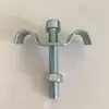 Hebilla de Rejilla de Acero Galvanizado Tipo M Clip de Instalación de Rejilla de Acero Sujetador Tipo C de Acero Inoxidable Accesorio de Fijación de Placa de Rejilla