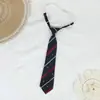 Gravata Estilo Japonês Listra Simples Marca H Vermelho Ciano Dourado Mesmo Estilo Uniforme JK Escola Irmã Real Sem Sucesso para Estilo Acadêmico