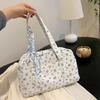 Bolso tote de viaje de corta distancia de gran capacidad al por mayor nuevo nicho niña bolso floral estudiante clase bolsa para ir al trabajo
