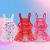 Ropa Nueva para Mascotas Falda de Malla con Tirantes para Perros y Gatos Verano Ultra Ligera y Transpirable Malla Teddy Bichón Corgi