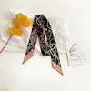 Bufanda de Seda, Tira Larga Pequeña, Versátil para Mujeres, Adecuada para Primavera, Otoño y Verano, Estrecha y Delgada, Se Puede Combinar con Camisas, Diadema de Estilo Nuevo, Bufanda, Cinta, Bufanda para el Cuello, para Mamá