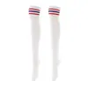 Calcetines de baile, calcetines largos de tres rayas hasta la rodilla para cosplay de mujer, calcetines altos, calcetines de mujer al por mayor, calcetines de rayas europeos y americanos
