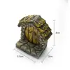 "Ciudad Vacía" Puerta de Elfo Puerta de Madera Material de Resina Musgo Micro Paisaje Adorno de Paisajismo Material Modelo 3D Diy