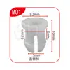 Dinghui Aplicable Universal Clip de Manija de Puerta de Consola Central de Coche Varilla de Soporte de Cerradura de Puerta Posicionador Hebilla de Pin de Tubería de Aceite