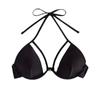 Nuevo Bikini Sexy Estilo Europeo y Americano en Stock Bikini2026 Amazon Color Sólido de Atar Traje de Baño de Dos Piezas Solo Parte Superior