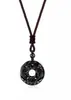 Collar Colgante Rueda de la Fortuna Calcedonia Pixiu Hebilla de Seguridad Colgante de Jade Colgante de Jade para Hombres y Mujeres Parejas Estilo Chino de Nicho Colgante