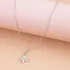 Estilo Minimalista Coreano y Japonés Versátil Colgante de Mariposa con Circonita Cadena para Clavícula Lujo Ligero Exquisito Tarjeta de San Valentín Bendición Collar