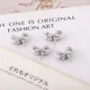 Celebridade da Internet Joia de Unha Explosiva Diamante Zircônia Rosa Pingente de Laço Estéreo Luz Luxo Laço Amor Joia Diamante