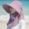 Máscara Facial Completa Feminina, Chapéu de Alta Qualidade com Proteção Solar, Máscara de Pescoço de Verão, Chapéu de Sol Integrado, Chapéu de Sol para Ciclismo ao Ar Livre