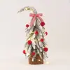 Adornos para Árbol de Navidad de Cuello Torcido Transfronterizos Pequeñas Decoraciones Navideñas de Escritorio Mini Escena de Ambiente para Sala de Estar