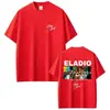 Camiseta Gráfica de Álbum do Rapper Eladio Carrion para Homens e Mulheres Moda Hip-Hop Tendência Música