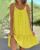 Verano 2026 Nuevo Llegada Amazon Deseo Estilo Pastoral Europeo Americano Dobladillo Ancho Floral Sin Mangas Camisola Chaleco Vestido