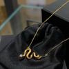 """Yi Guang Ling Snake""" Colar Ling Snake Dourado Retrô Exquisito Sensação de Alto Padrão Moda Luxo Leve Nicho Estilo Étnico Colar