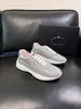 Zapatos de Cuero Estilo Italiano Casual de Negocios Transfronterizos, Zapatos de Caña Baja con Parche de Malla Pra y Cuero, Tallas Grandes Europeas y Americanas Suministro Directo