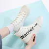 Tênis Feiyue Masculino e Feminino, Tênis Estampado com Letras, Sapatos Casuais Versáteis para Estudantes, Tênis de Lona de Cano Alto, Sapatos Brancos Respiráveis