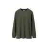 Ropa para Hombre Jiezhan 220G Fruta Elástica Manga Larga 26 Otoño Nuevo Producto Transfronterizo Europeo y Americano Holgada Color Sólido Talla Grande Camiseta