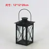 Suporte de Vela Retrô Europeu Lanterna à Prova de Vento Arte em Ferro Oca de Chão Mini Lanterna Estilo Casa Americana Ornamento de Iluminação para Caminho de Pátio