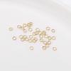 Conservación del Color 14K Paquete Oro Collar Pulsera Anillo Abierto o Anillo Pequeño Círculo Enlace Final Anillo Hecho a Mano DIY Accesorios de Joyería