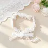 10cm/ 15cm Roupas de Boneca Fofas Vestido Floral Branco Saia com Mini Pingente Faixa de Cabelo