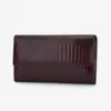 Billetera de Cuero Genuino con Hebilla Magnética Estilo Europeo y Americano para Mujer, Moderna, Funcional, Portatarjetas, Estilo Largo, Múltiples Ranuras para Tarjetas, Billetera para Monedas, Bolso de Mano para Mujer, En Stock