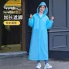 Capa de Chuva Reutilizável para Adultos, Montanhismo ao Ar Livre, Estilo Longo Espessado, Anti-tempestade, Viagem, Portátil, Rafting, Escalada, Poncho de Chuva