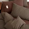 Conjunto de Quatro Peças em Algodão Tingido em Fio Lavado 2026 Novo Estilo Xadrez Capa de Colcha Pura de Algodão Conjunto de Três Peças para Dormitório Estudantil