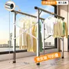 Tendedero de Ropa de Acero Inoxidable para Uso en Exteriores, Tendedero Doméstico para Balcón, Tendedero de Pie, Colgador de Ropa Multifuncional