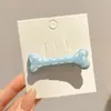 Presilha de cabelo com estampa de leopardo floral, acessório de cabelo elegante e requintado, presilha doce para franja, presilha de cabelo para fios soltos, ornamento de cabelo elegante e requintado