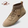 Botas de nieve originales marca Ram para mujer para otoño e invierno, cálidas botas altas de cuero gamuzado, botines antideslizantes, botas de algodón para deportes al aire libre