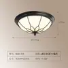 Luminária de teto vintage para quarto estilo italiano, Luminária redonda de tecido retro artística estilo sul-asiático para quarto principal, Luminária minimalista para escritório