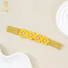 Accesorios Europeos y Americanos para el Cabello de Niños Diadema Suave Fina Multicolores de Flores para Bebé Linda Fresca Diadema de Protección de la Fontanela para Bebés y Niños Pequeños