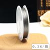 Alambre con cuentas, alambre hecho a mano con cuentas, acero inoxidable dorado con recubrimiento de goma negra fábrica venta al por mayor