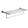 Estante de acero inoxidable para toallas de obra, estante de toallas para baño, doble barra para inodoro, barra única, colgante de ferretería, estante de almacenamiento para baño