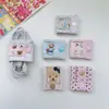 Lindo organizador de cables de datos de tela hecho a mano con temática de oso, almacenamiento práctico y único para cables de datos y de carga hecho a mano