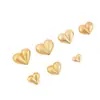 Pulsera de Cuentas Separadoras Corazón de Melocotón de Oro Real 24K con Cuentas y Diamantes Pulsera Individual para Hacer Joyería DIY Pulsera Collar Accesorios con Cuentas