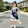 Vestido de Niña Verano 2026 Nuevo Elegante Infantil Judy Conejo Policía Vestido Bebé Niña Estilo Academia Vestido