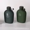 Garrafa de Água de Alumínio 1L, 10 Modelos, Específica para Treinamento Militar, Portátil com Alça, Grau Alimentício, Revestimento Interno Ecológico, Direto da Fábrica Militar