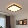 Iluminación Principal de Sala de Estar Estilo Mid-Century Faros Nuevo Estilo 2025 Lámpara de Techo Atmosférica Redonda Color Nogal Sala de Estar Dormitorio Principal