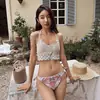 Nuevo traje de baño sexy dividido para mujer, que cubre el vientre, adelgaza el pecho pequeño, push up, bikini conservador, traje de baño de aguas termales