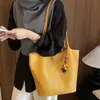 Bolso Cubo con Patrón Tejido para Mujer, Moda Otoño 2026 Nuevo Bolso de Hombro Grande con Asa Bolso Tote, Bolso Versátil para el Trabajo