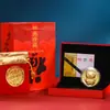 Ano do Tigre Tesouro da Sorte Ao Vivo Pequenos Presentes Caixa de Presente Moeda de Ouro Tigre do Zodíaco Banca de Notícias Chinesa Presentes de Feriado