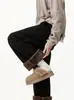 Pantalones de pana con forro polar para hombre, nueva colección otoño/invierno 2026, engrosados, pantalones largos casuales, pantalones de algodón, pantalones de chándal de pierna recta