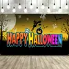 Amazon Nuevo Banner de Halloween Decoración de Fiesta del Festival Fantasma Cortina de Puerta Bandera Tela de Fondo para Bandera Se Puede Hacer