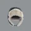 Sombrero Lei Feng impermeable y cálido de cuero para adultos, sombrero para hombre para ciclismo y esquí al aire libre con forro polar, sombrero para mujer que cubre las orejas