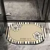 Tapete de Chão Doméstico Absorvente de Água Antiderrapante para Banheiro Tapete para Porta de Vaso Sanitário Tapete Antiderrapante para Banho Tapete de Lama de Diatomáceas Tapete para Pés de Banheiro