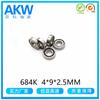 Cixi rodamiento miniatura 684k L-940 4*9*2.5mm mueble juguete equipo de pesca pantalla mahjong rodamiento ventana