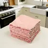 Paño de Limpieza de Terciopelo Coral, Paño de Limpieza Bicolor, Paño de Limpieza Absorbente Engrosado de Doble Cara Perezoso, Estropajo, Paño para Lavar Platos de Cocina
