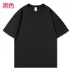 Nova Camiseta Casual de Algodão de Manga Curta para Mulheres de Verão, Gola Redonda, Manga Meia-manga, Cor Sólida, Top Solto, Roupas Casuais para Casais